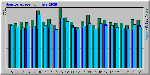 Hourly usage for May 2026